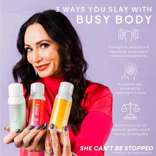 Savage Not Average: Busy Body Scented & Deodorizing Body Spray