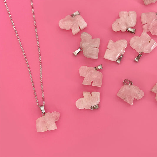 Rose Quartz Elephant Sisterhood Bitch