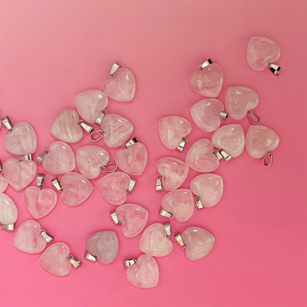 Rose Quartz "I Love You, Bitch" Heart