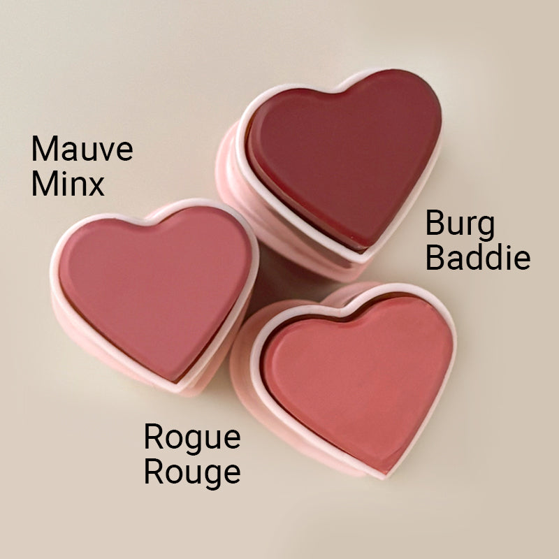 Love at First Swipe: Cheek & Lip Stick in Burg Baddie