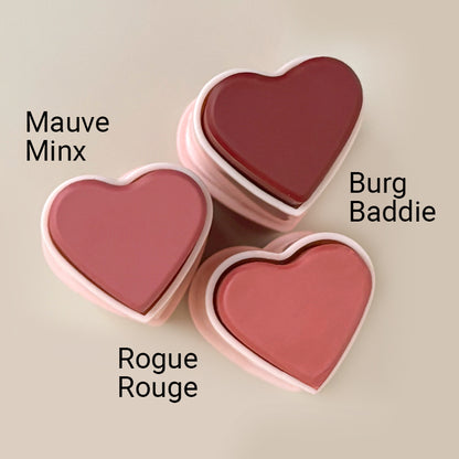 Love at First Swipe: Cheek & Lip Stick in Burg Baddie