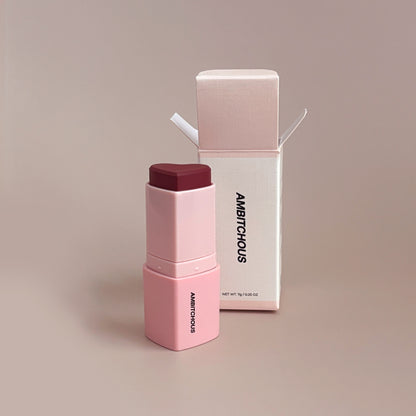 Love at First Swipe: Cheek & Lip Stick in Burg Baddie