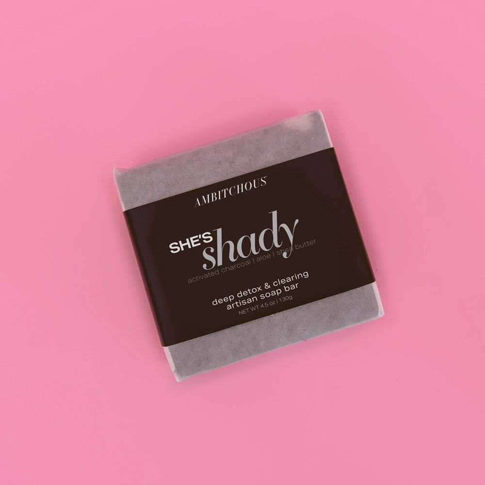 She's Shady Charcoal & Aloe Soap Bar