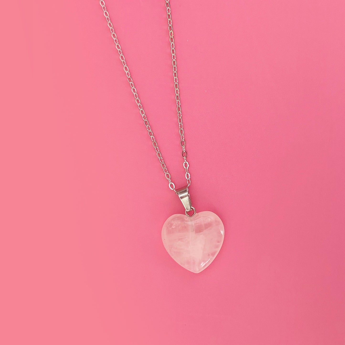 Rose Quartz "I Love You, Bitch" Heart
