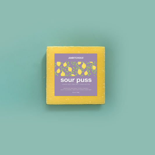 Sour Puss Lemon Zest Artisan Soap Bar