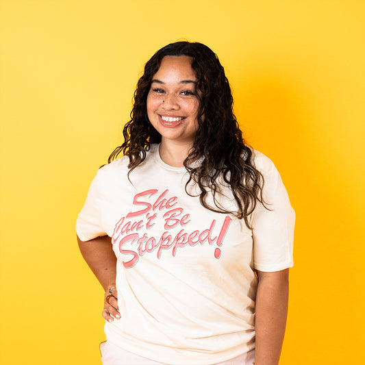 Grocery Shopper Style "She Can't Be Stopped" Tee